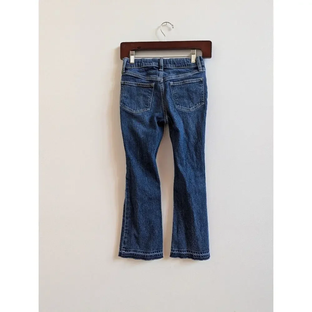 Old Navy Jeans 10 Girls High Rise Flare Medium Wash Distressed